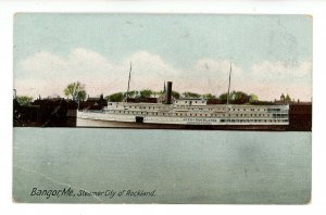 ME - Bangor. Steamer City of Rockland  (crease)