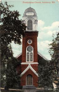 E30/ Salisbury Maryland Md Postcard 1910 Presbyterian Church Building