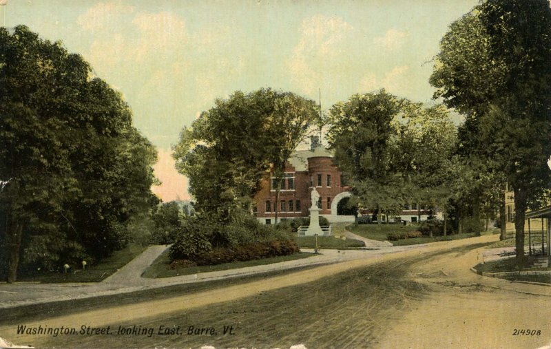 VT - Barre. Washington Street looking East