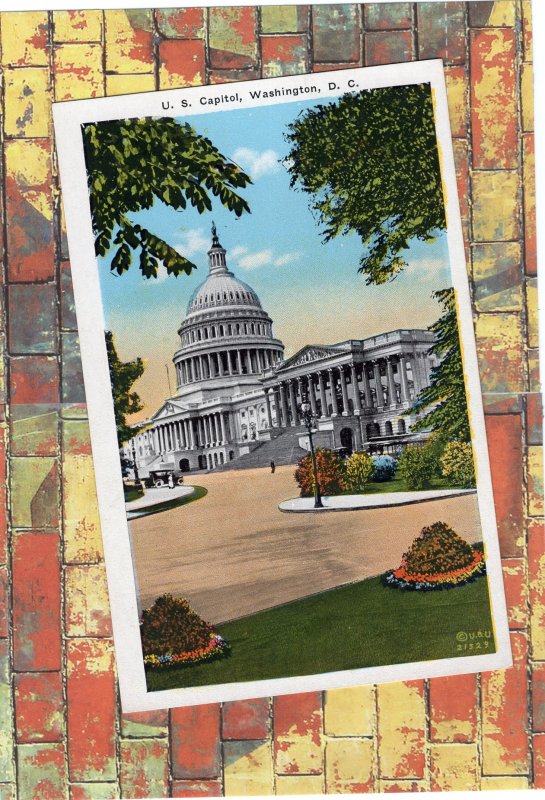 U.S. Capitol, Washington, DC, White House Postcard, Scenic View, Historic