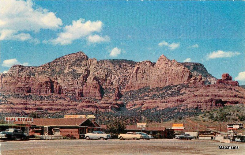 1950s Automobiles SEDONA ARIZONA Highway 66 Fronske Crocker postcar 10360