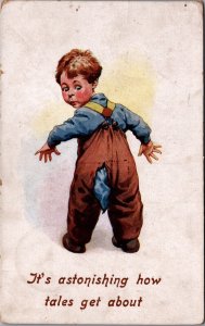 Boy Keep Fit! Beatrice Mallet  Vintage Postcard 09.78