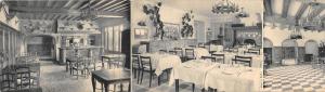 Br45129 Armeau Yonne Hotel Mon ami Restaurant Depliant 6 Images Format Carte pos