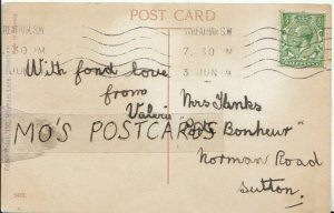 Genealogy Postcard - Hanks? -  Porte Bonheur, Norman Road, Sutton - Ref 7035A