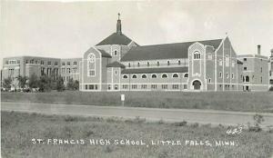 MN, Little Falls, Minnesota, High School, Pearson No. 423, RPPC