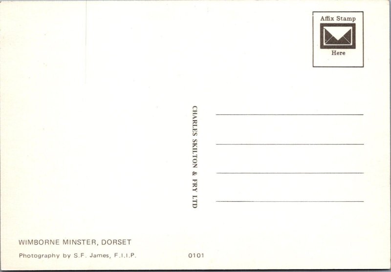 Dorset Postcard - Wimborne Minster RRR1404
