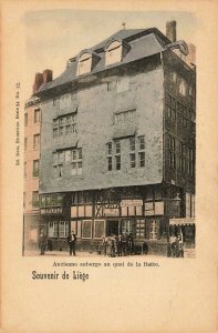 Postkaart Carte Postale Souvenir de Liege Storefronts Postcard