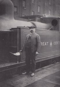 Great Central Railway Staff 1907 BBC Train Postcard