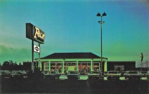 Baton Rouge LA Polk Chevrolet Plantation Dealership postcard.