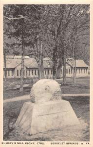 Berkeley Springs West Virginia Rumsey Mill Stone Antique Postcard K29734