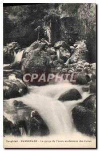 Old Postcard Dauphine Sassenage the Furon Gorge below the tanks