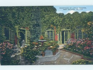 Pre-Chrome GARDEN SCENE New Orleans Louisiana LA AH5425