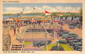 Shafer Lake Indiana View Of Roof Garden, Shafer Lake Resort Vintage PC U4596