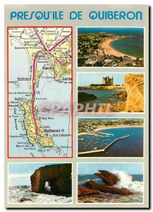 Postcard Modern Colors of Brittany Presqu'il Quiberon The Quiberon range of B...