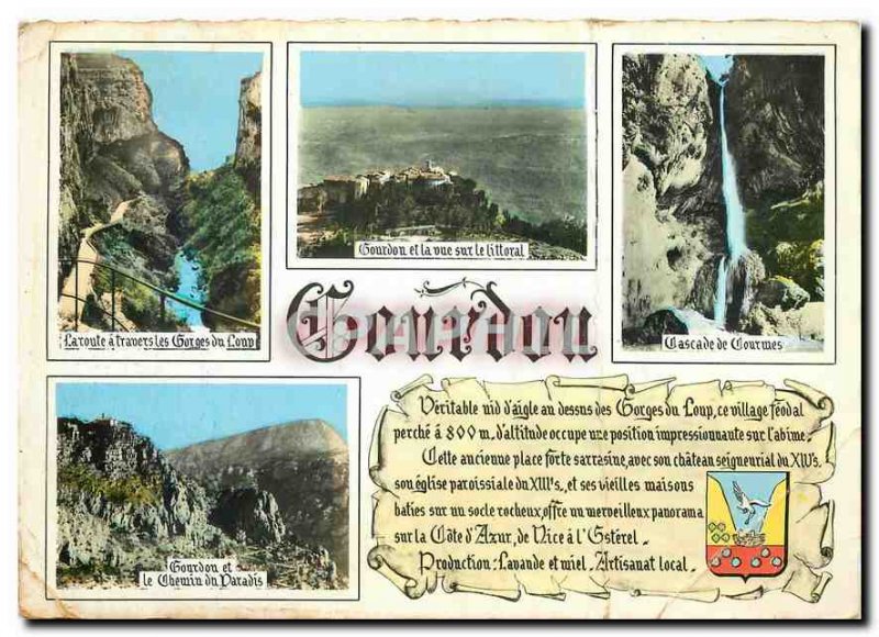 Modern Postcard Gourdon Alpes Maritimes