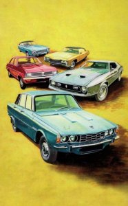 1970s Toy Model Ford Cortina Car Painting Ladybird Book Postcard