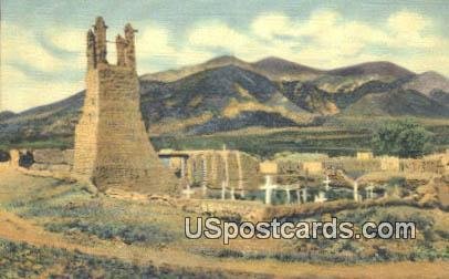 Ruins of Old Indian Mission in Taos Pueblo, New Mexico