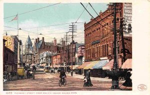 Pleasant Street Malden Massachusetts 1907c postcard