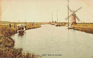 VIEW ON THE ANT RIVER NORFOLK ENGLAND PHOTO POSTCARD