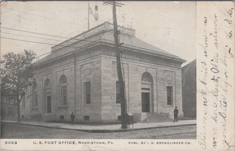 Postcard U.S. Post Office Norristown PA