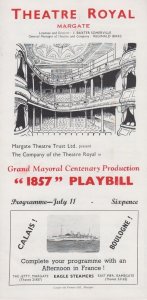 Victorian Play 1857 Playbill Theatre Royal Margate Kent Programme