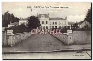 Old Postcard Louhans Ecole Communale De Garcons