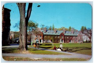 1953 Medbery Hall Hobart College Exterior Building Geneva New York NY Postcard 