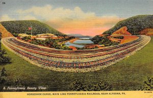 Horseshoe Curve Main Line Pennsylvania Railroad - Altoona, Pennsylvania PA  