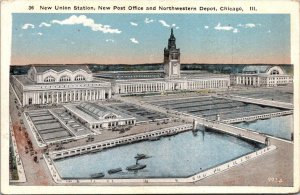 Illinois Chicago Union Station Post Office & Northwestern Depot