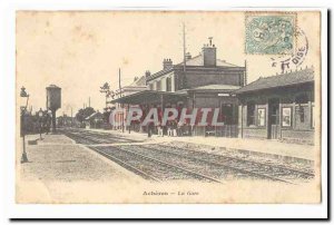 Acheres Postcard Old Train Station