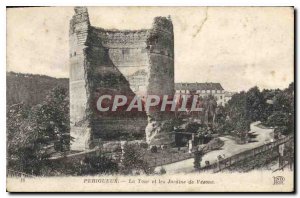 Old Postcard Perigueux Tower and Gardens Vesone