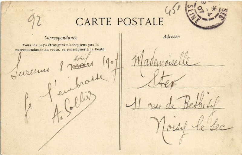 CPA Suresnes Ecluse (1314815)