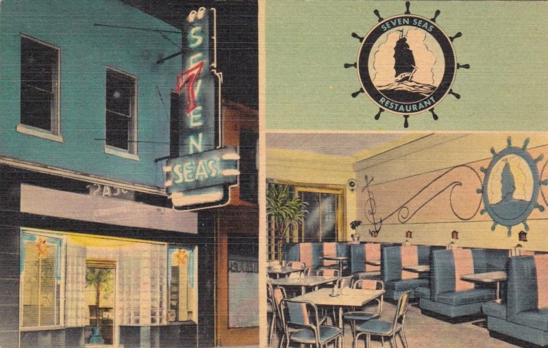 Florida Tallahassee The Seven Seas Restaurant Interior Views sk2226