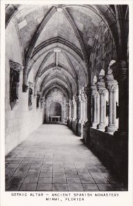 Florida Miami Gothic Altar Ancient Spanish Monastery Real Photo