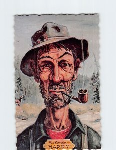 Postcard Molunkus Harry, Typical Oldtime Maine Woods Guide!, Maine