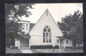 RPPC CORYDON IOWA FIRST BAPTIST CHURCH VINTAGE REAL PHOTO POSTCARD