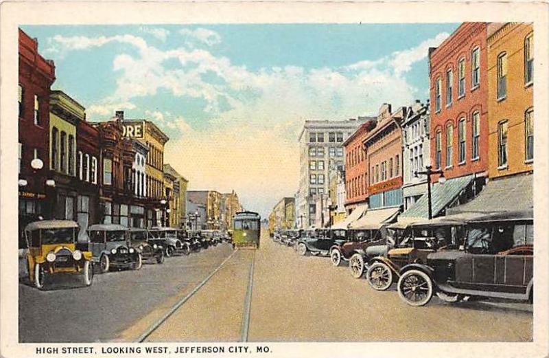 Missouri Jefferson City  High Street, Looking West