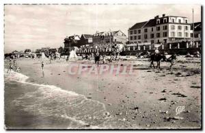 Luc sur Mer - The Beach and Hotel Beau Rivage - Old Postcard