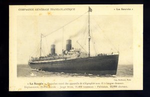 LS3489 - French Liner - CGT - La Savoie - built 1900 - postcard