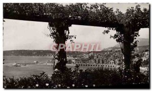 Old Postcard Menton and Cap Martin Between Pergolas