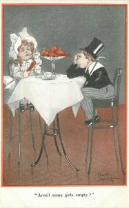 C-1910 Spurgin Hungary Girl Date Comic Humor Quaint Kiddies Postcard 21-954