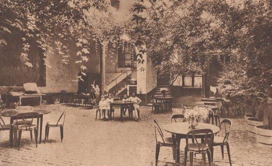 Montreuil Sue Mer L'Hotel Hotel De France Garden Antique Postcard