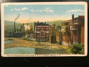 Vintage Postcard 1915-1930 Androscoggin River Y.M.C.A. Bridge Berlin NH