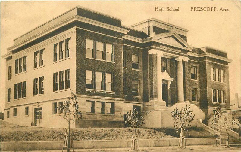 Albertype Brisley High School Prescott Arizona Postcard 20-2512