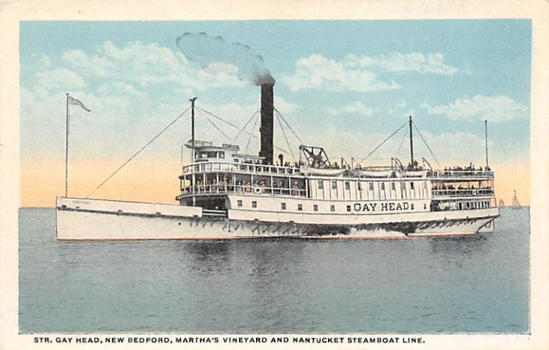 Gay Head River Steamship Marthas Vineyard & Nantucket Steamboat Line Ship 