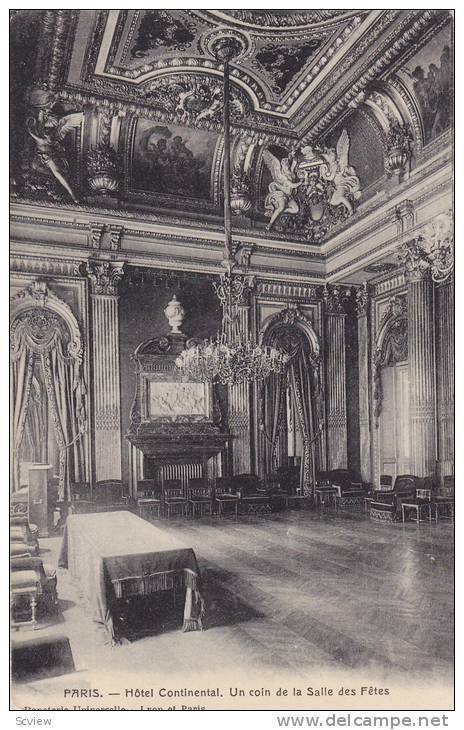 Un Coin De La Salle Des Fetes, Hotel Continental, Paris, France, 1900-1910s