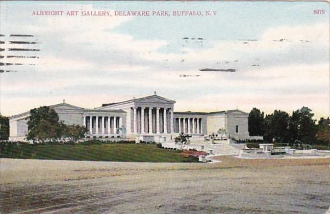 New York Buffalo Albright Art Gallery Delaware Park 1909