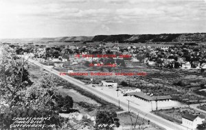 IA, Guttenberg, Iowa, RPPC, Aerial View Of City, LL Cook Photo No 470-A