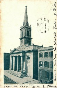 Old Cathedral Walnut St St Louis Missouri Postcard Hesse Env Co UND 1904