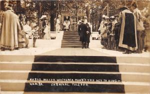 E15/ Toledo Ohio Real Photo RPPC Postcard 1909 Mayor Key King Wamba Carnival 2